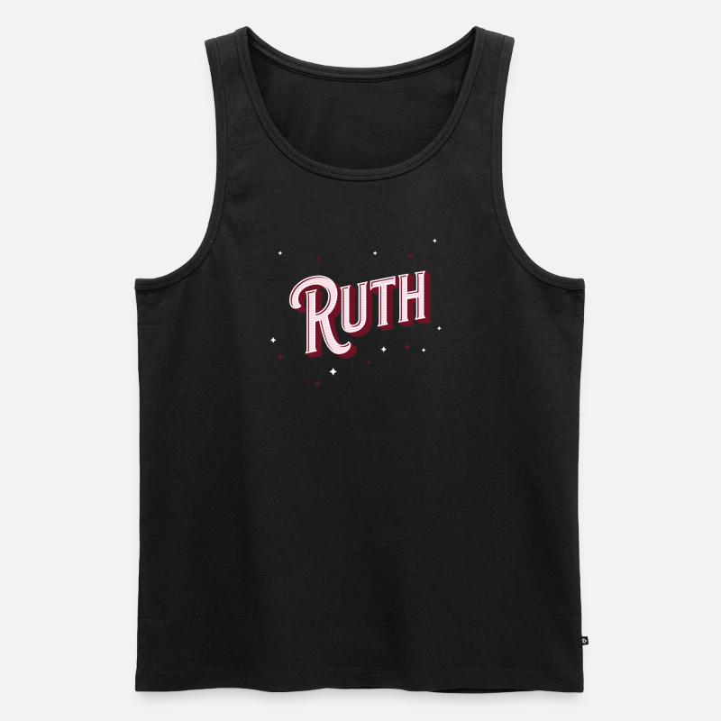 Ruth's name personalized - Men's Premium Organic Tank Top - black