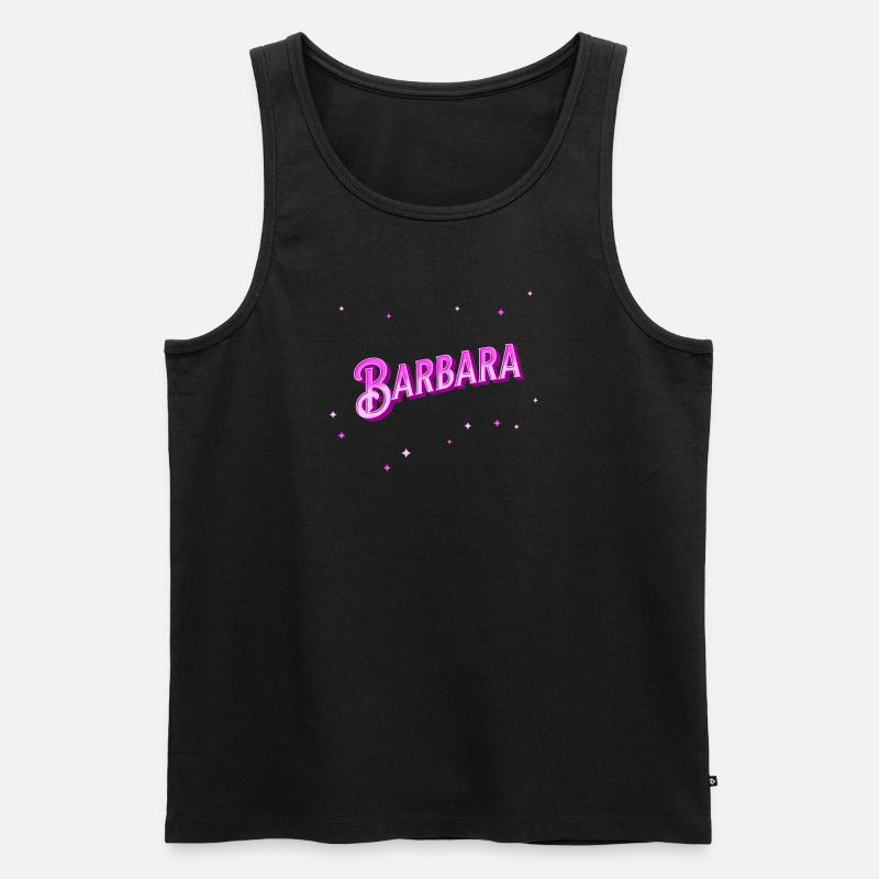 Barbara name personalized - Men's Premium Organic Tank Top - black