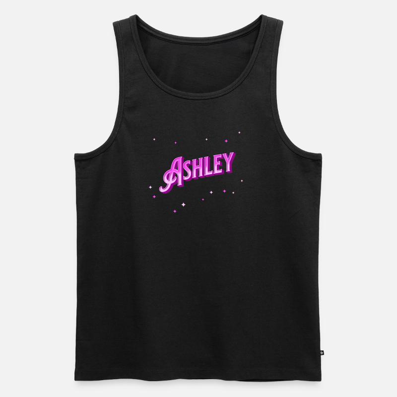 Ashley Name Personalized - Men's Premium Organic Tank Top - black