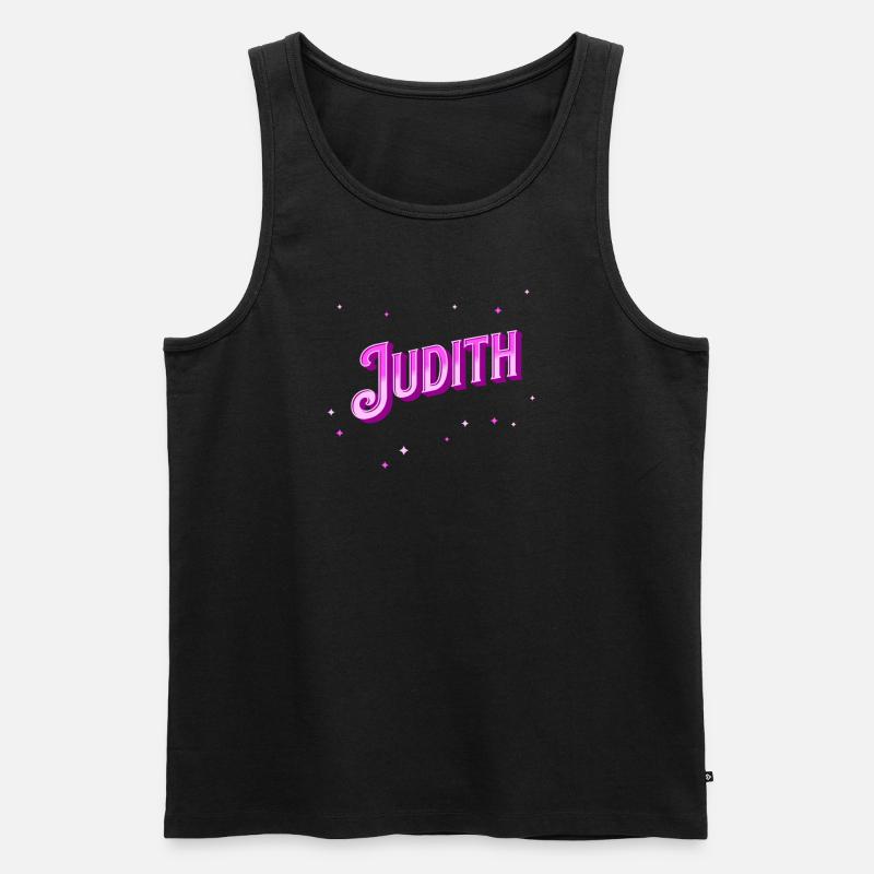 Judith Namen personalisiert - Männer Premium Bio Tank Top - Schwarz