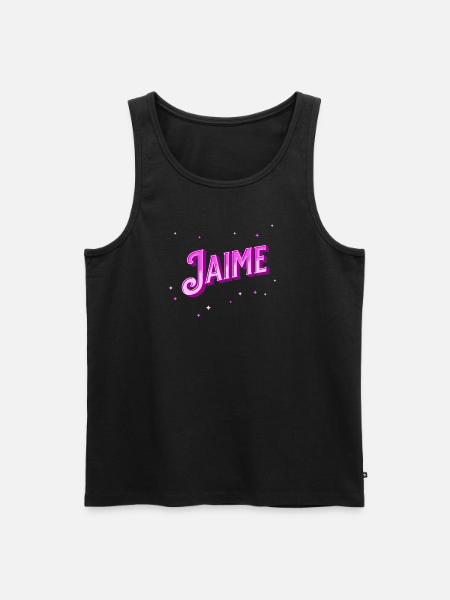 Jaime name personalized - Men's Premium Organic Tank Top - black
