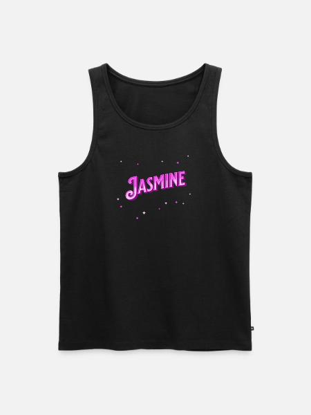 Jasmine name personalized - Men's Premium Organic Tank Top - black