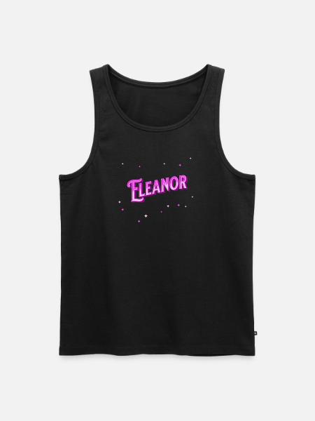 Eleanor's name personalized - Men's Premium Organic Tank Top - black