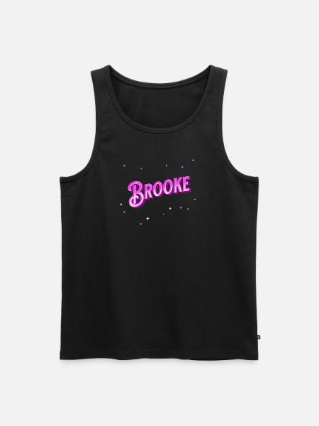 Brooke name personalized - Men's Premium Organic Tank Top - black
