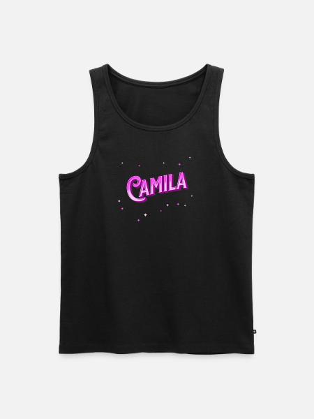 Camila name personalized - Men's Premium Organic Tank Top - black