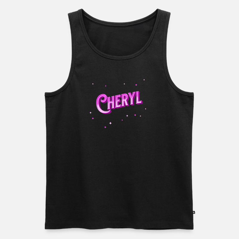 Cheryl name personalized - Men's Premium Organic Tank Top - black