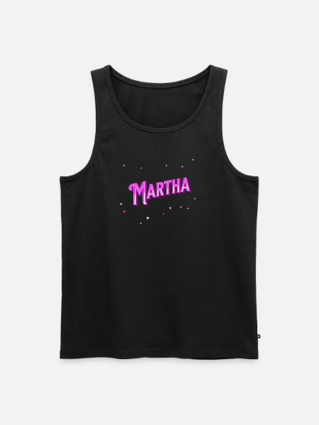 Martha's name personalized - Men's Premium Organic Tank Top - black