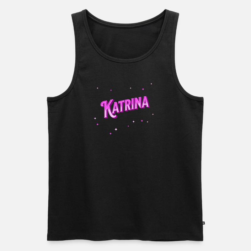 Katrina's name personalized - Men's Premium Organic Tank Top - black