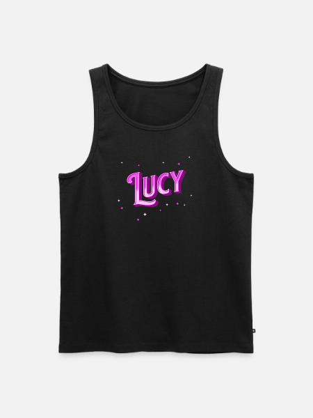 Lucy Name Personalized - Men's Premium Organic Tank Top - black