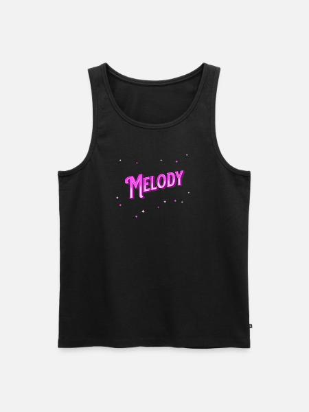 Melody name personalized - Men's Premium Organic Tank Top - black