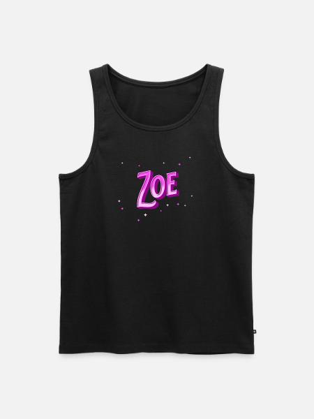 Zoe name personalized - Men's Premium Organic Tank Top - black