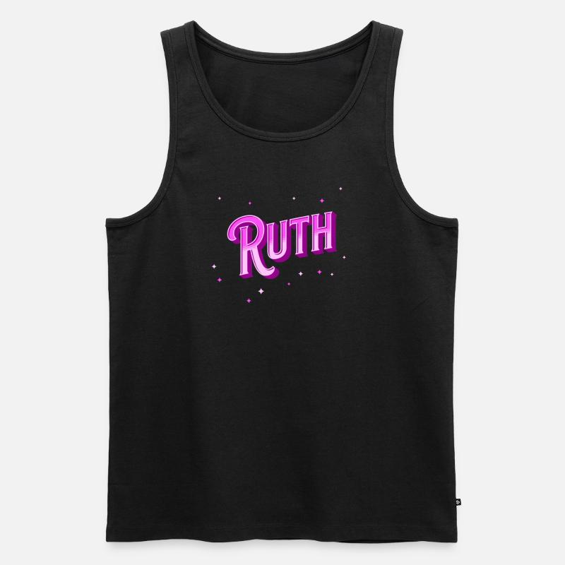 Ruth's name personalized - Men's Premium Organic Tank Top - black