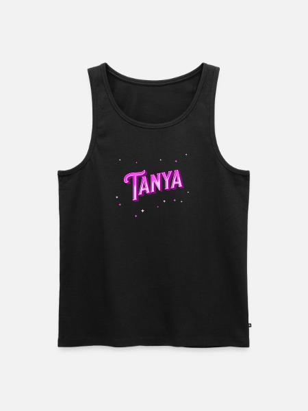 Tanya name personalized - Men's Premium Organic Tank Top - black