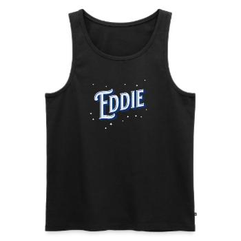 Eddie Namen personalisiert - Männer Premium Bio Tank Top - Schwarz - Vorne - AI Model Male 178 light (178cm)