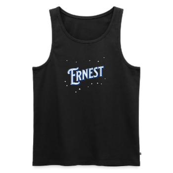 Ernest Namen personalisiert - Männer Premium Bio Tank Top - Schwarz - Vorne - Michal (187cm)
