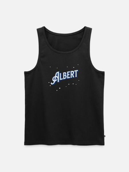 Albert name personalized - Men's Premium Organic Tank Top - black