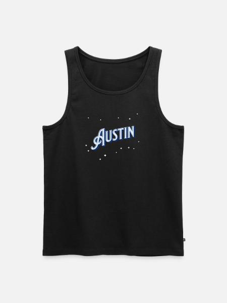 Austin name personalized - Men's Premium Organic Tank Top - black
