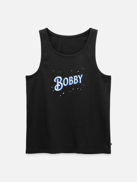 Bobby name personalized - Men's Premium Organic Tank Top - black