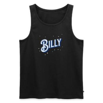 Billy name personalized - Men's Premium Organic Tank Top - black - Front - AI Model Male 178 light (178cm)