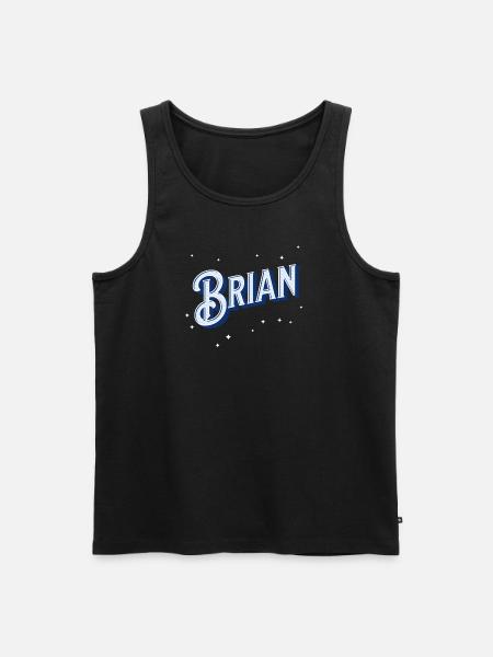 Brian name personalized - Men's Premium Organic Tank Top - black