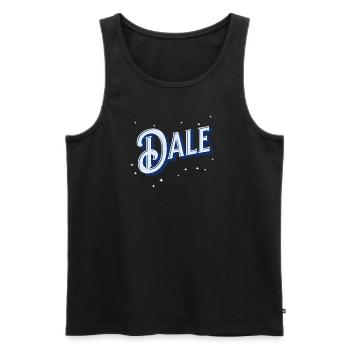 Noms Dale personnalisés - Débardeur bio Premium Homme - noir - Devant - AI Model Male 178 light (178cm)