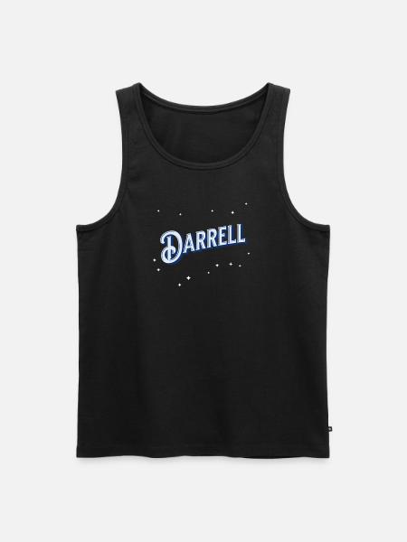 Nom Darrell personnalisé - Débardeur bio Premium Homme - noir