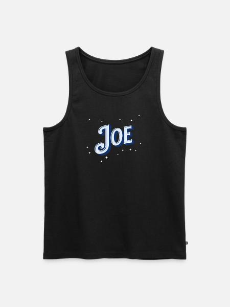 Joe name personalized - Men's Premium Organic Tank Top - black