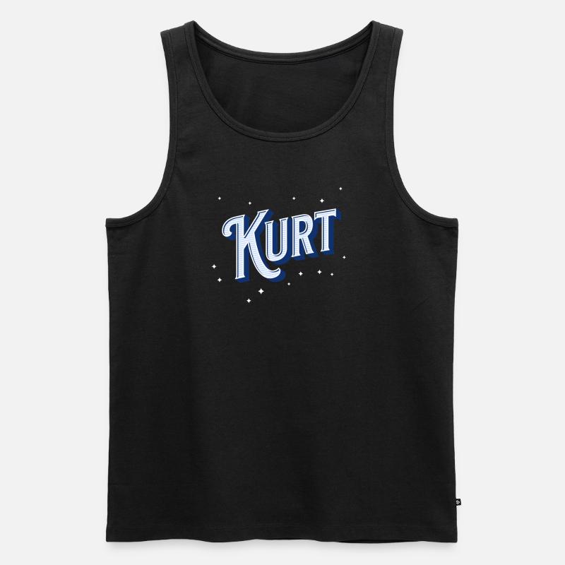 Kurt name personalized - Men's Premium Organic Tank Top - black