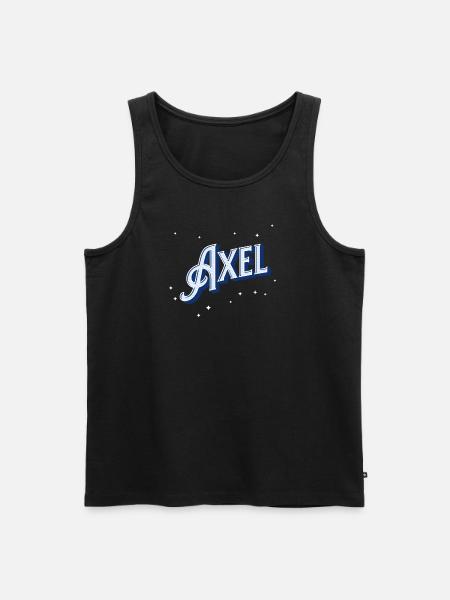 Personalized Axel name - Men's Premium Organic Tank Top - black