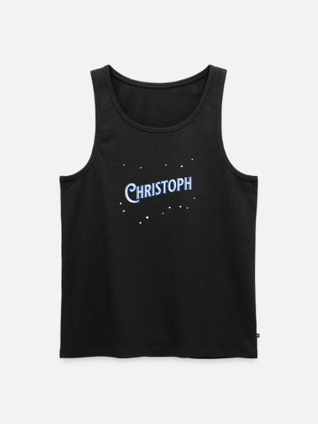 Christoph's name personalized - Men's Premium Organic Tank Top - black
