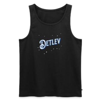 Detlev Namen personalisiert - Männer Premium Bio Tank Top - Schwarz - Vorne - Michal (187cm)