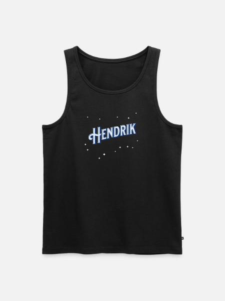 Hendrik name personalized - Men's Premium Organic Tank Top - black