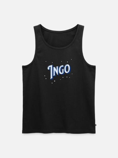 Ingo name personalized - Men's Premium Organic Tank Top - black