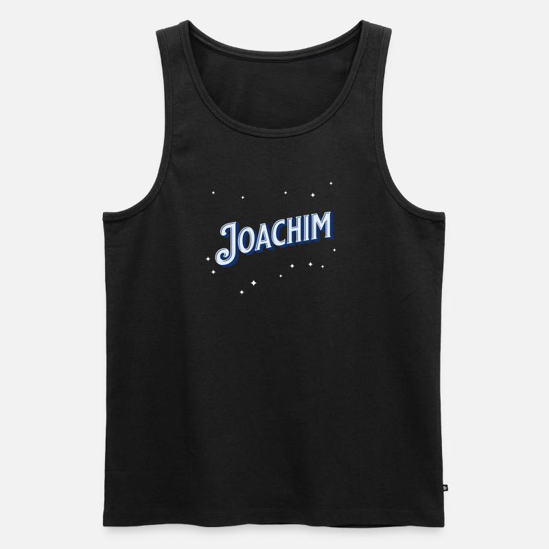 Joachim name personalized - Men's Premium Organic Tank Top - black