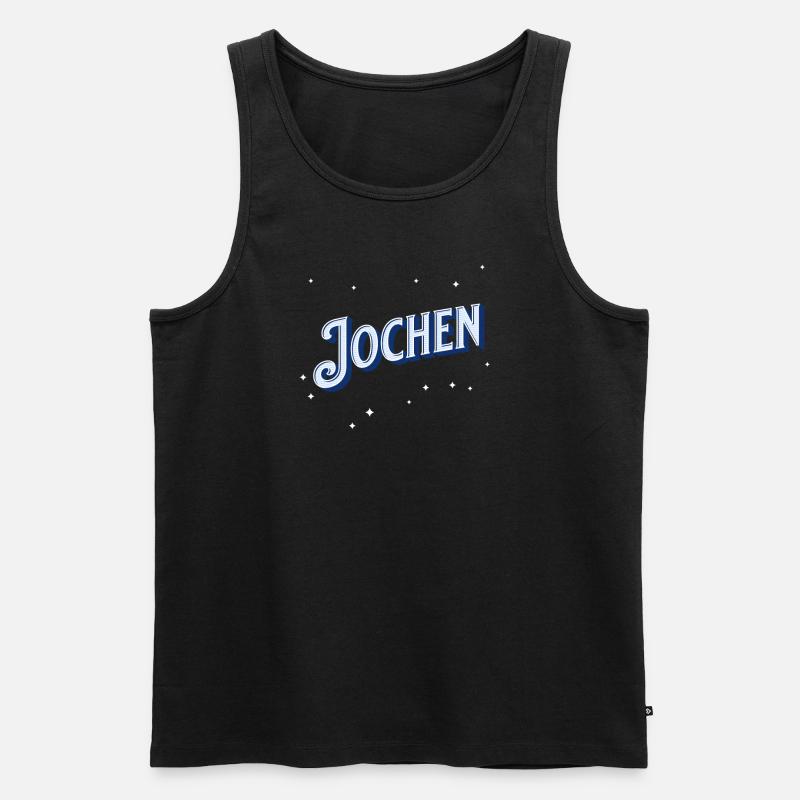 Jochen name personalized - Men's Premium Organic Tank Top - black