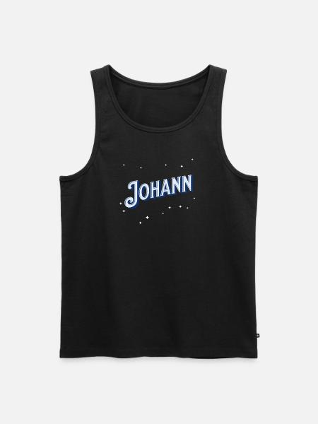 Johann Namen personalized - Men's Premium Organic Tank Top - black