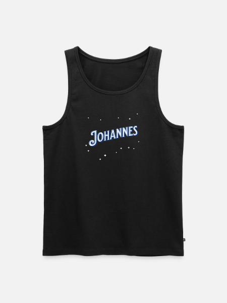 John's name personalized - Men's Premium Organic Tank Top - black