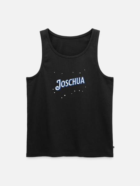 Joshua's name personalized - Men's Premium Organic Tank Top - black