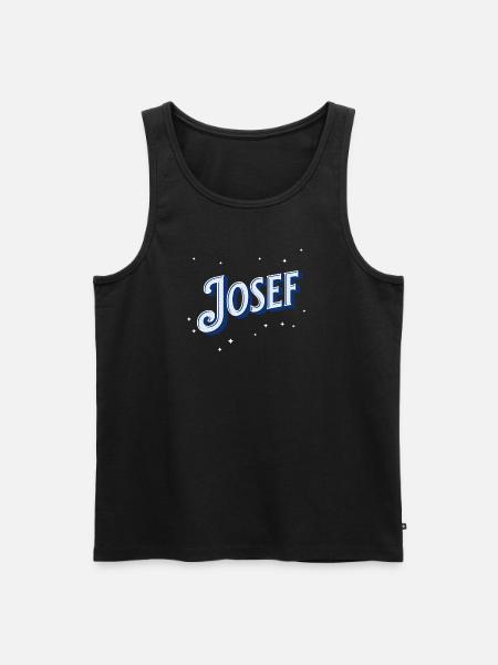 Josef's name personalized - Men's Premium Organic Tank Top - black