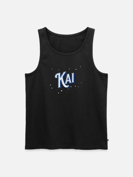 Kai name personalized - Men's Premium Organic Tank Top - black