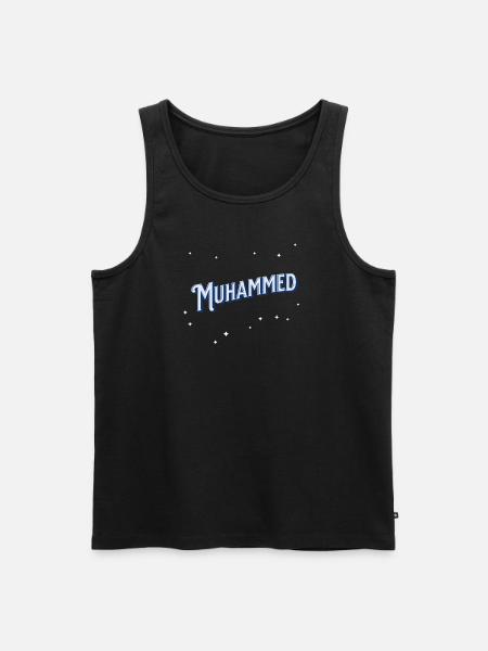 Muhammad's name personalized - Men's Premium Organic Tank Top - black