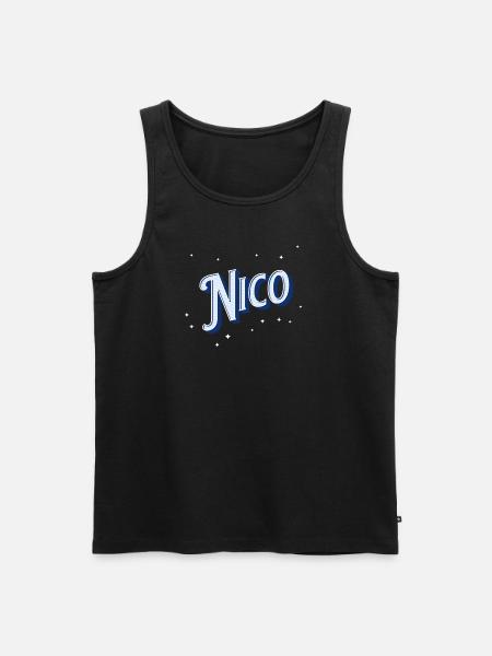 Nico name personalized - Men's Premium Organic Tank Top - black