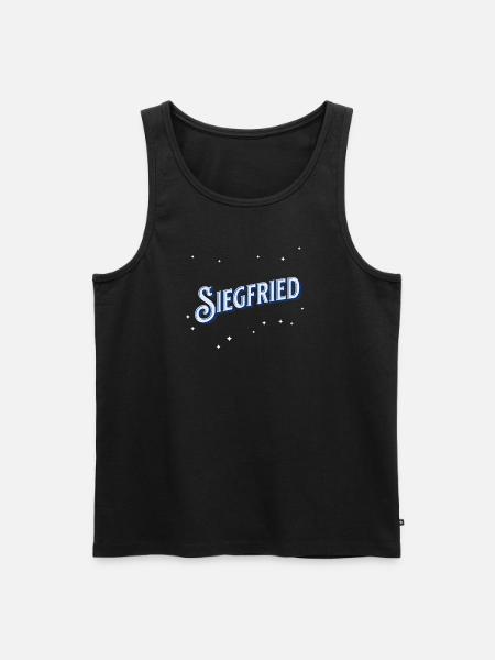 Siegfried name personalized - Men's Premium Organic Tank Top - black