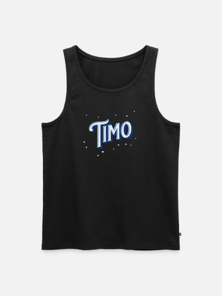 Timo name personalized - Men's Premium Organic Tank Top - black