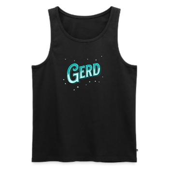 Gerd Namen personalisiert - Männer Premium Bio Tank Top - Schwarz - Vorne - Michal (187cm)