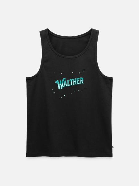 Walther name personalized - Men's Premium Organic Tank Top - black
