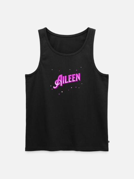 Aileen's name personalized - Men's Premium Organic Tank Top - black
