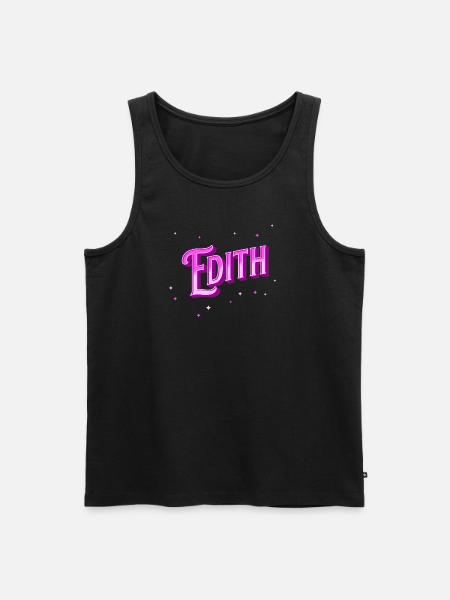 Edith name personalized - Men's Premium Organic Tank Top - black