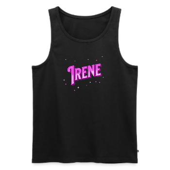 Irene Namen personalisiert - Männer Premium Bio Tank Top - Schwarz - Vorne - Michal (187cm)