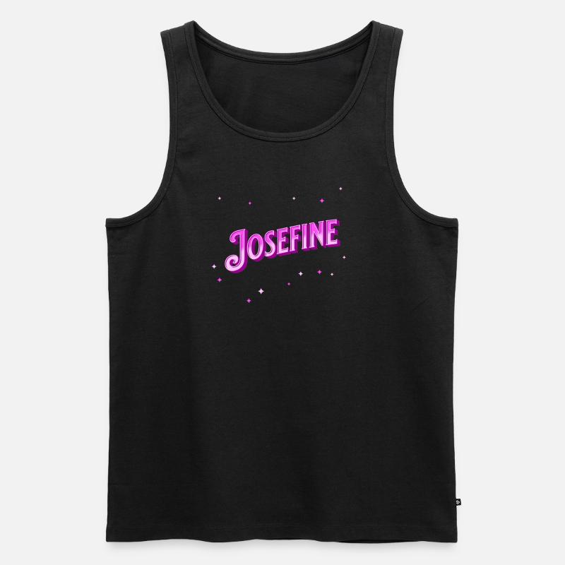 Josefine name personalized - Men's Premium Organic Tank Top - black